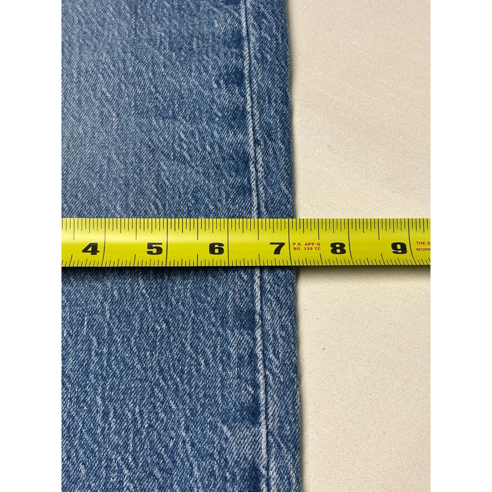 Levi's Premium Big E Wedgie Straight Jeans Women's 25X28 Medium Wash Button Fly - Picture 16 of 16